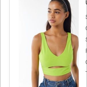 UO lime crop top